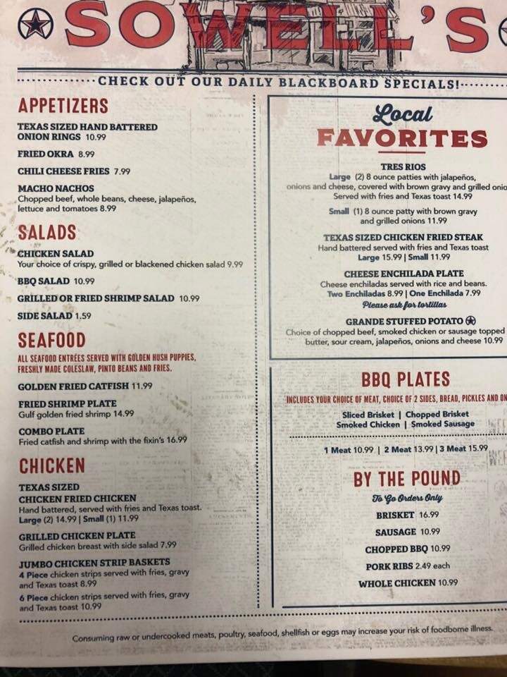 Sowell's BBQ - Three Rivers, TX