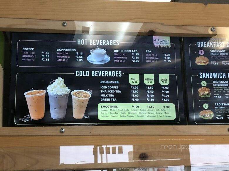 Westside Donuts & Croissants - Los Angeles, CA menu_pic