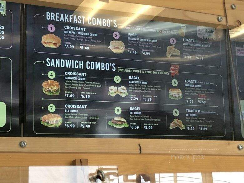 Westside Donuts & Croissants - Los Angeles, CA menu_pic