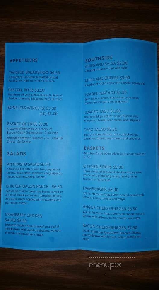 Down The Hatch Pub - Linden, MI menu_pic