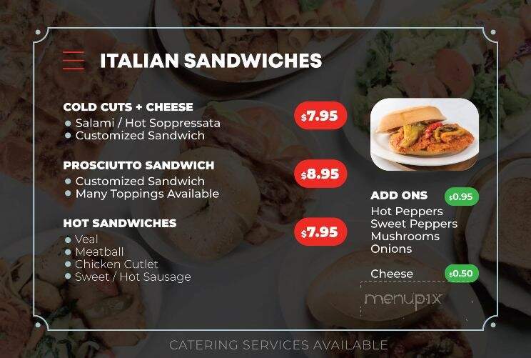 Junnio's Italian Restaurant - Vaughan, ON menu_pic