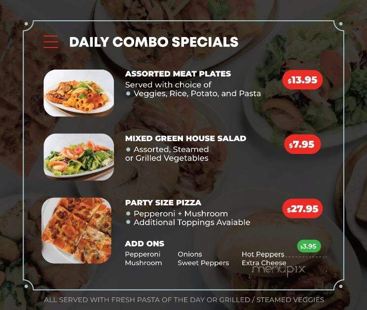 Junnio's Italian Restaurant - Vaughan, ON menu_pic