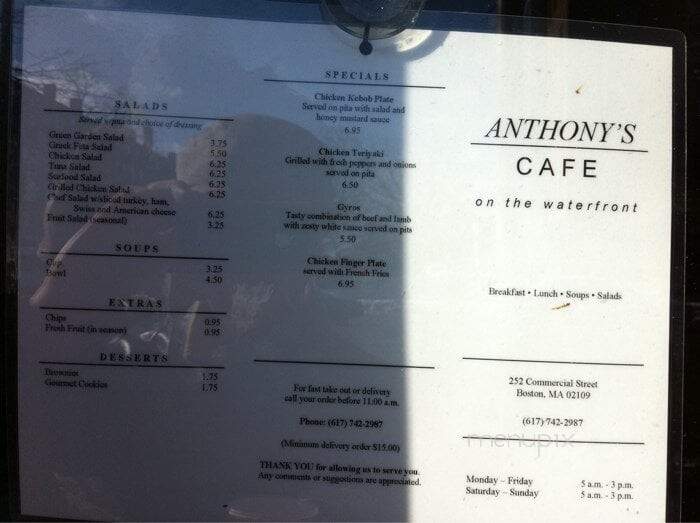 Anthony's Cafe on the Waterfront - Boston, MA