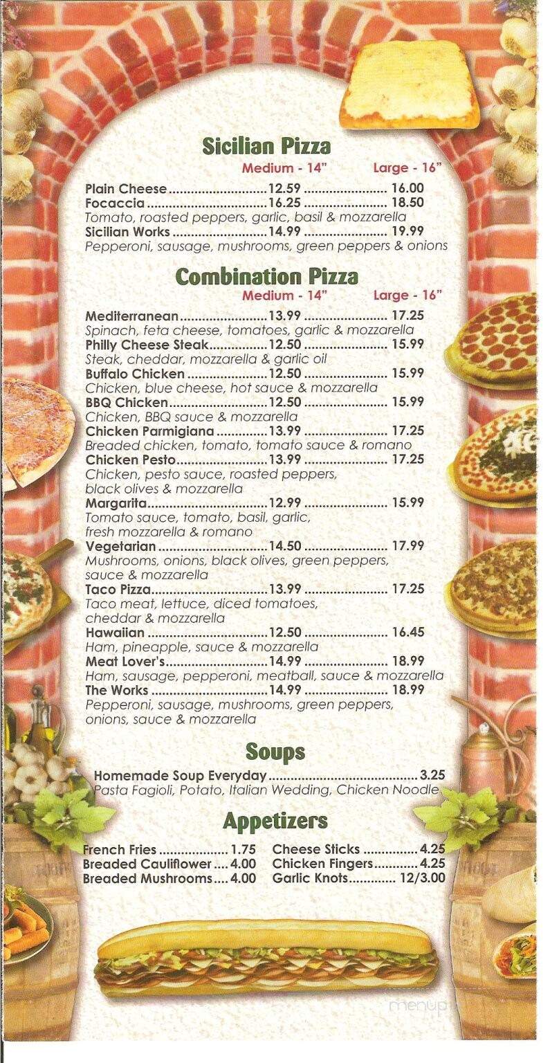 Capri Pizza - Indiana, PA menu_pic