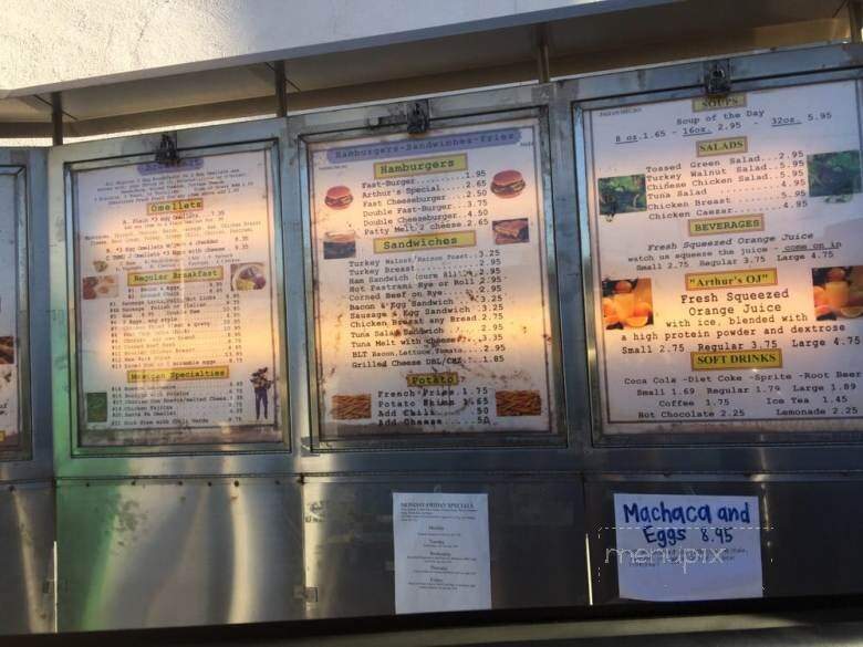 Arthur's Restaurant - Downey, CA menu_pic