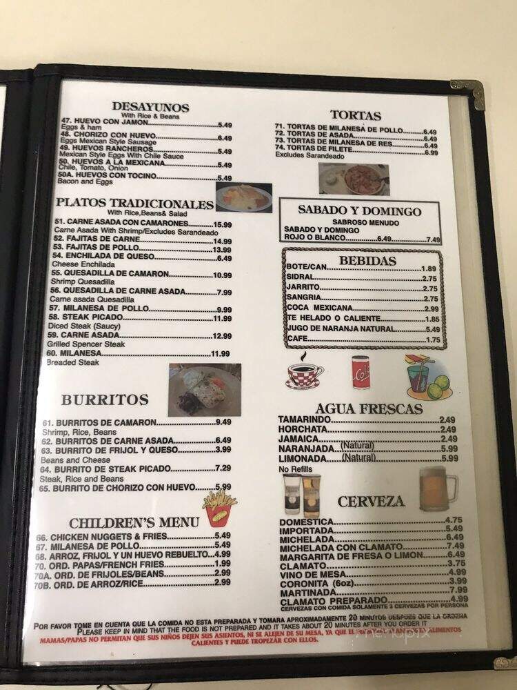 Martin Mariscos Restaurant - Baldwin Park, CA menu_pic