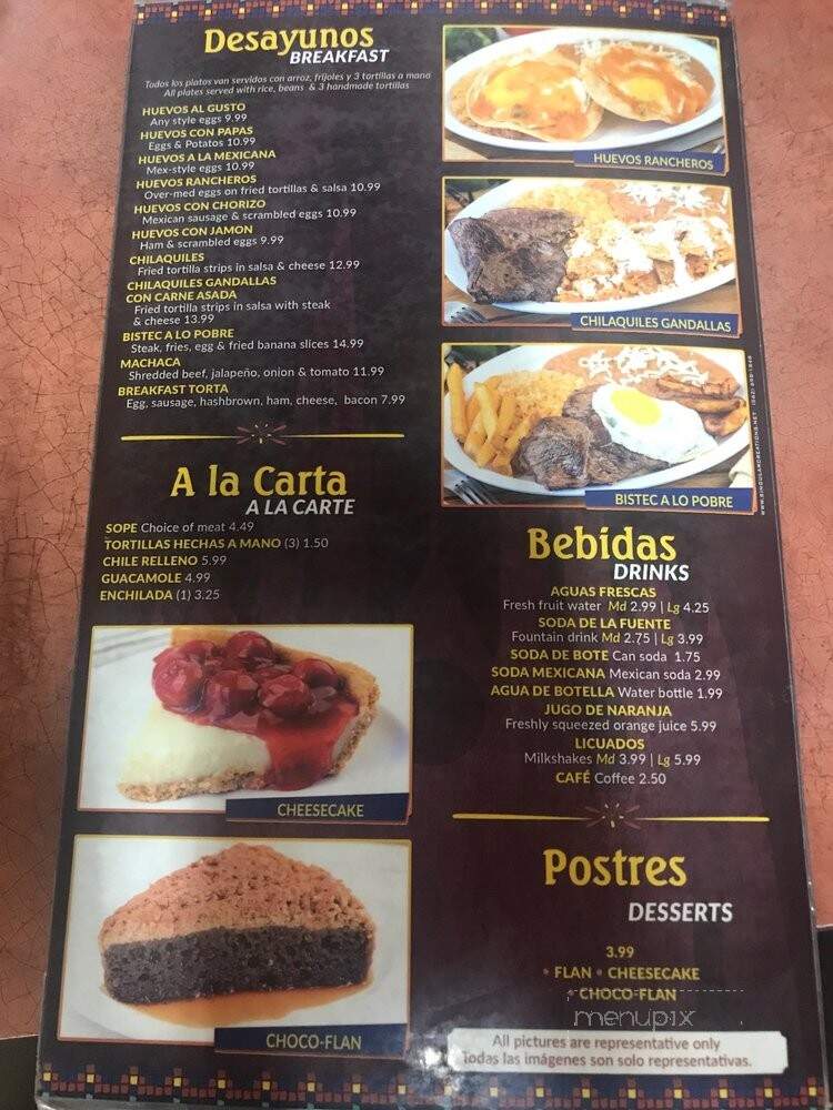 Lindo Michoacan - Anaheim, CA menu_pic