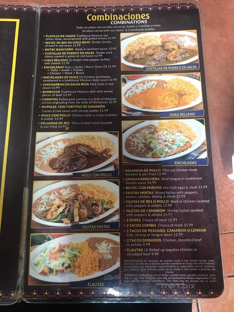 Lindo Michoacan - Anaheim, CA menu_pic