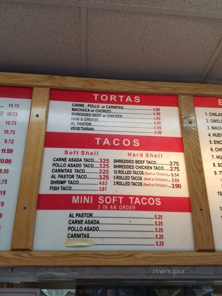 Rancho Villa's - El Cajon, CA menu_pic