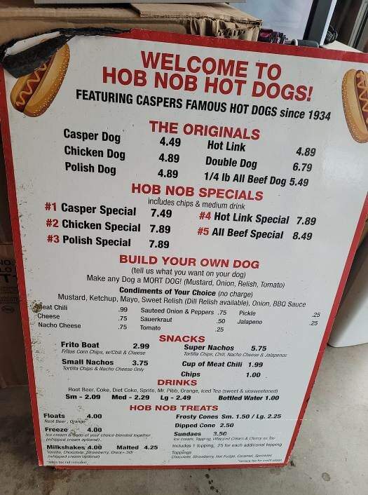 Hob Nob Hot Dogs - Manteca, CA menu_pic