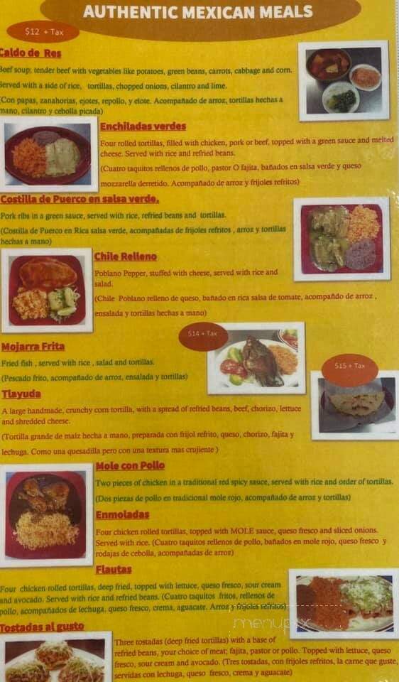 Taqueria Don Beto - Prairieville, LA menu_pic