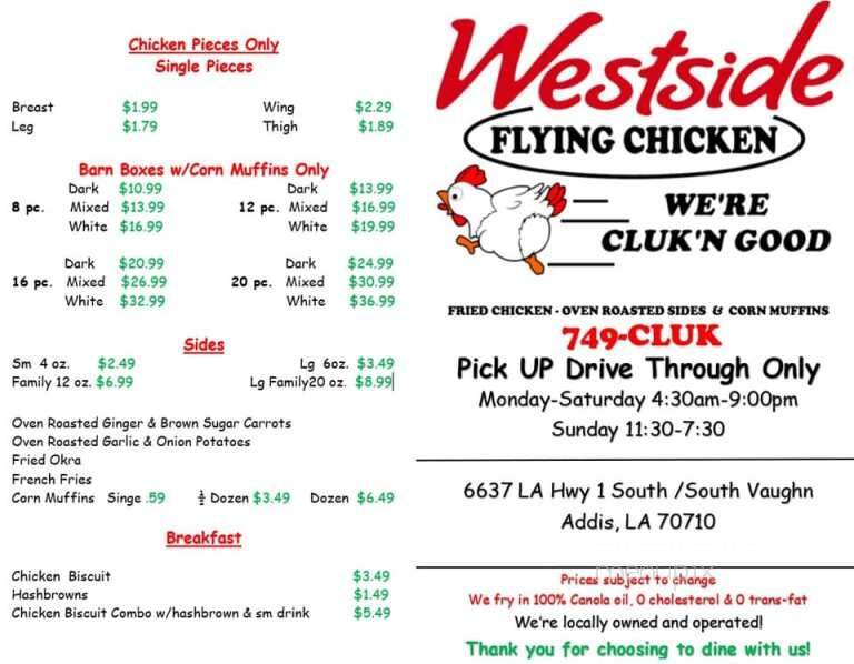 Westside Family Grill - Port Allen, LA