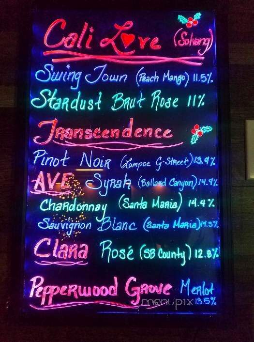 Tap and Cork - Lompoc, CA menu_pic