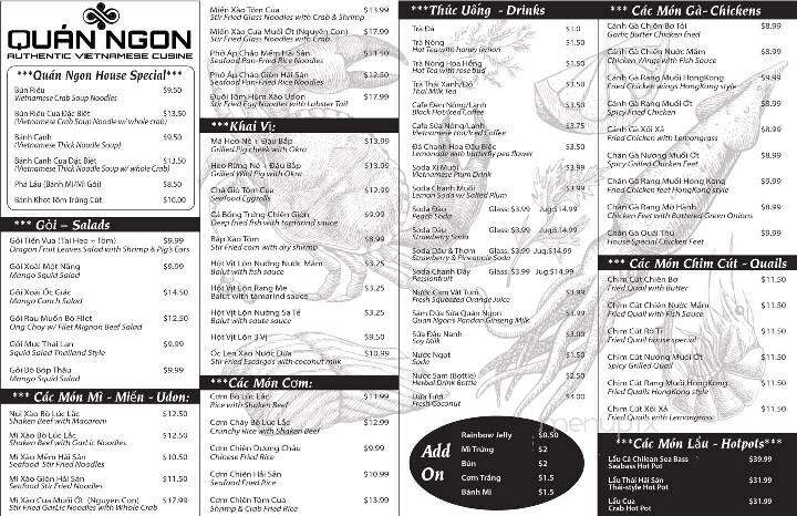 Quan Ngon - Garden Grove, CA menu_pic