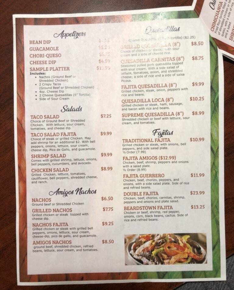 Los Amigos - Beardstown, IL menu_pic
