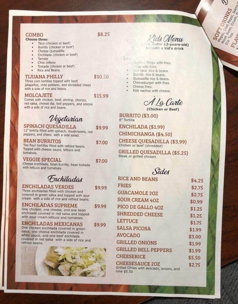 Los Amigos - Beardstown, IL menu_pic