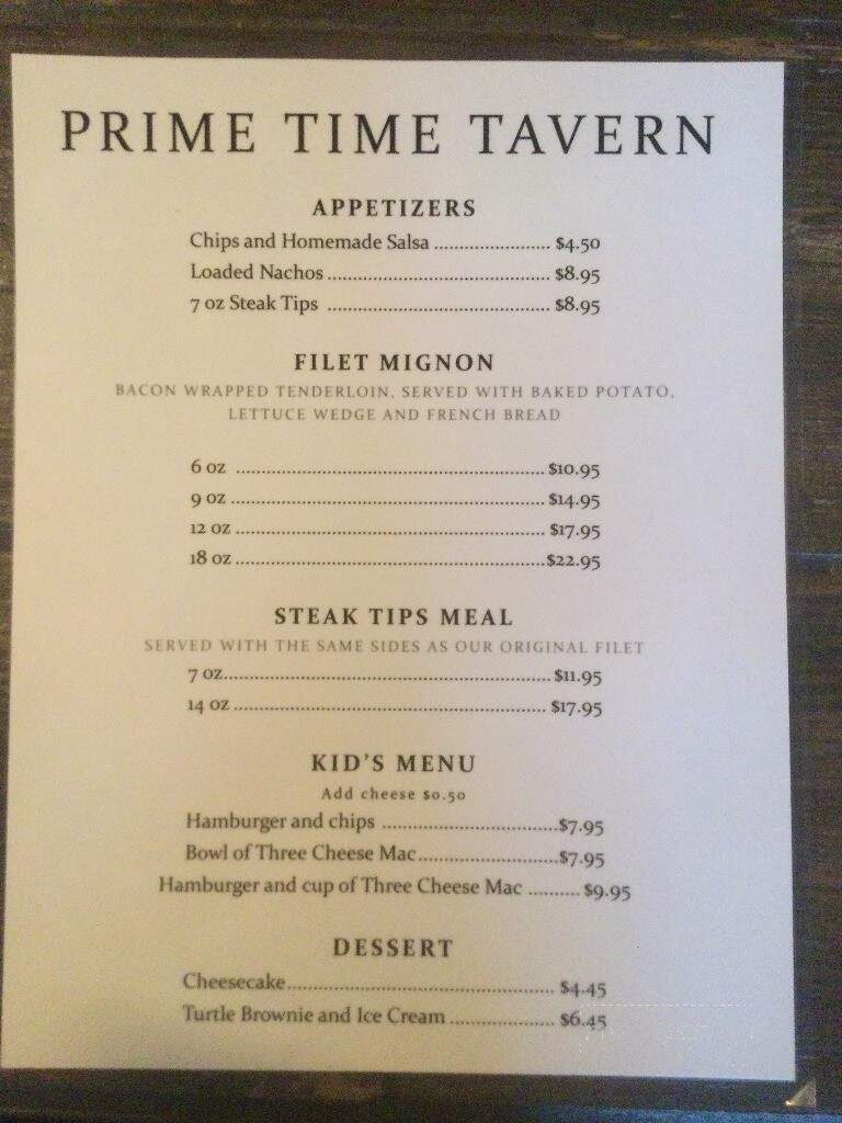 Prime Time Tavern - Madison, SD