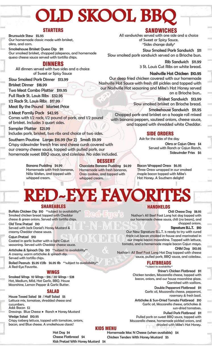 Red-Eye's Git N Messy Smokehouse & Tavern - Winter Springs, FL