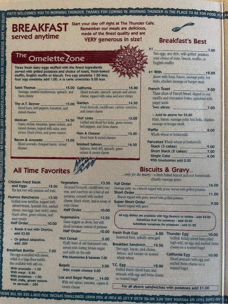 Patti's Thunder Cafe - Quincy, CA