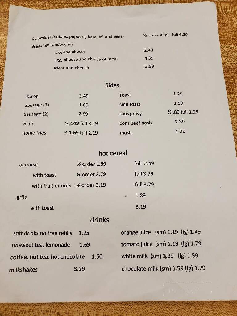 Hard Hat Restaurant - Wooster, OH menu_pic