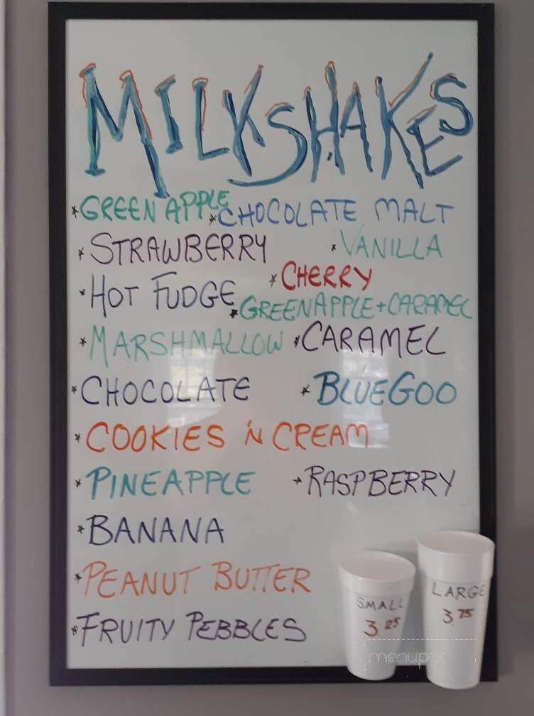 Parkside Tastee Freeze - Cambridge, OH menu_pic