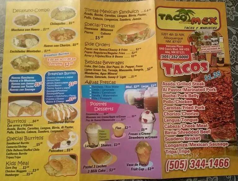 Tacos Mex Mariscos - Albuquerque, NM