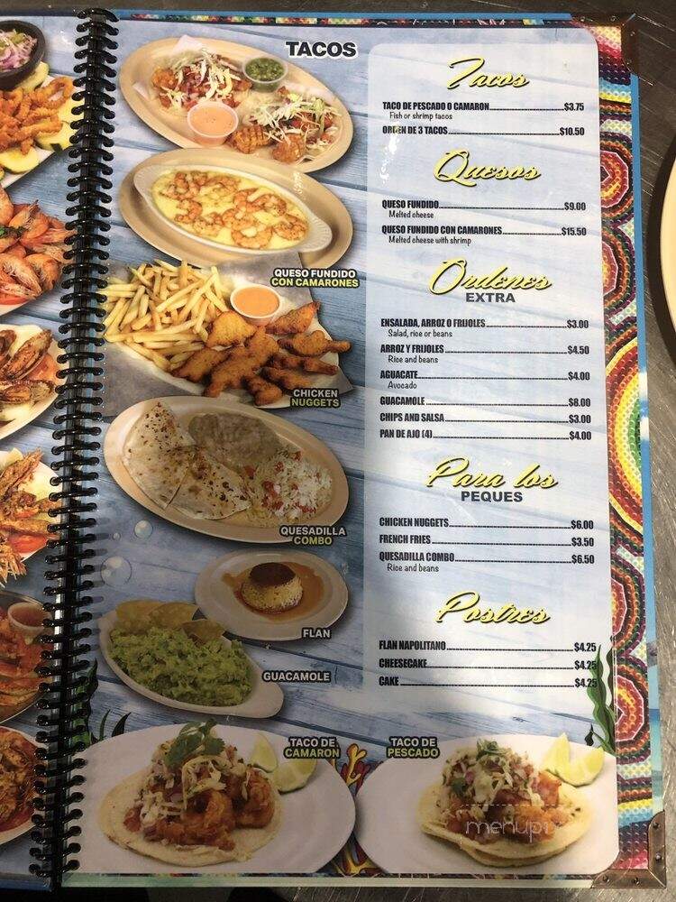 Mariscos Las Islas Marias - Mira Loma, CA menu_pic