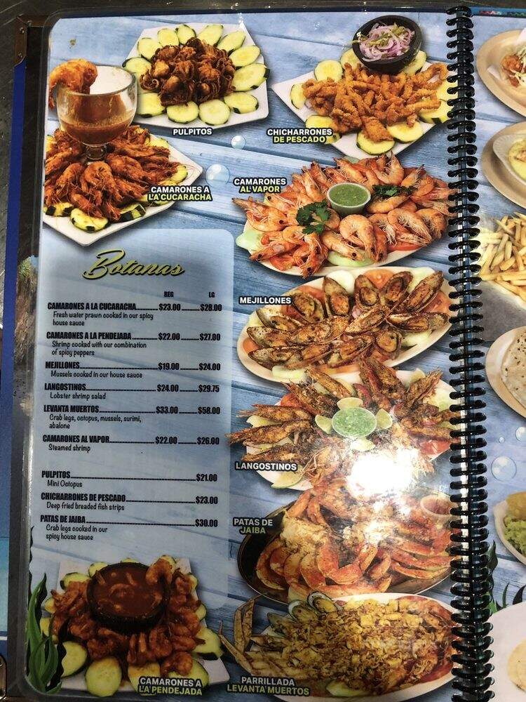 Mariscos Las Islas Marias - Mira Loma, CA menu_pic