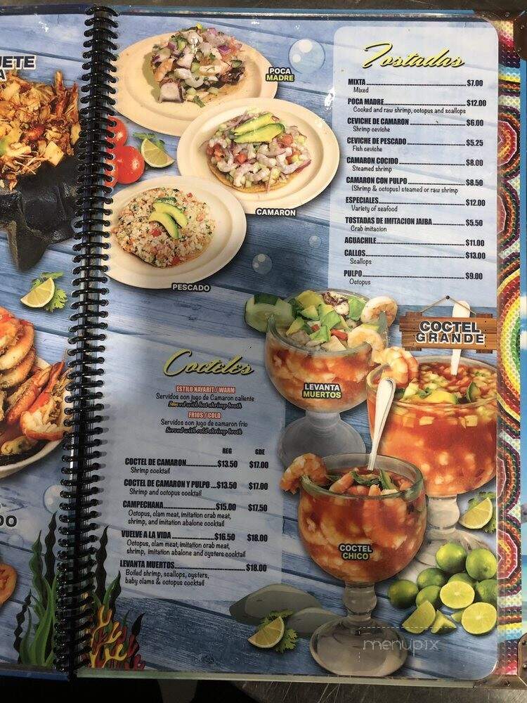 Mariscos Las Islas Marias - Mira Loma, CA menu_pic