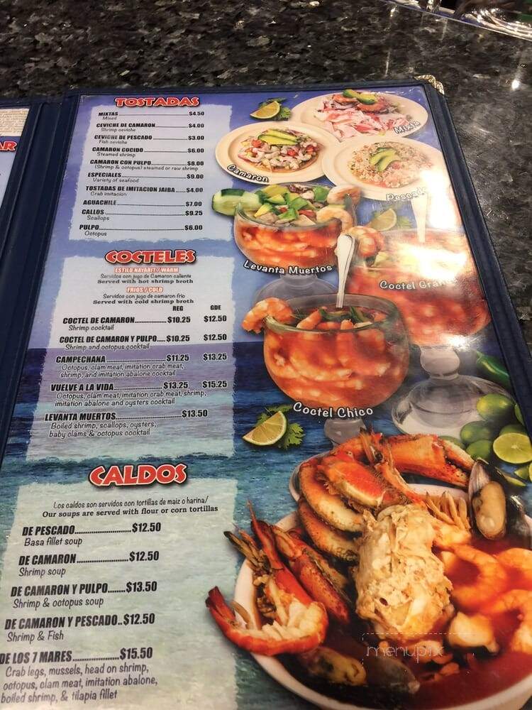 Mariscos Las Islas Marias - Mira Loma, CA menu_pic