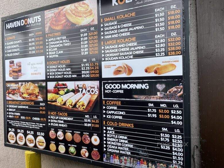 Donut Heaven - Houston, TX menu_pic