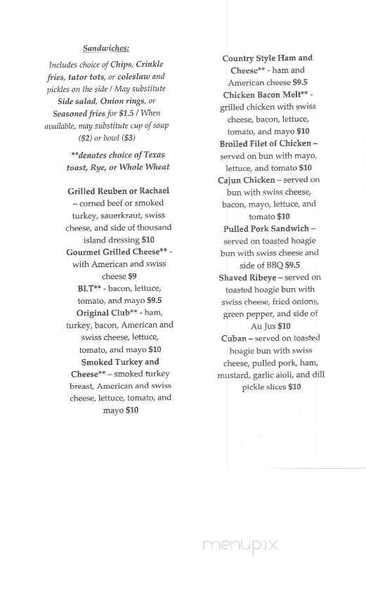 Howie's Bar - Saint Cloud, MN menu_pic