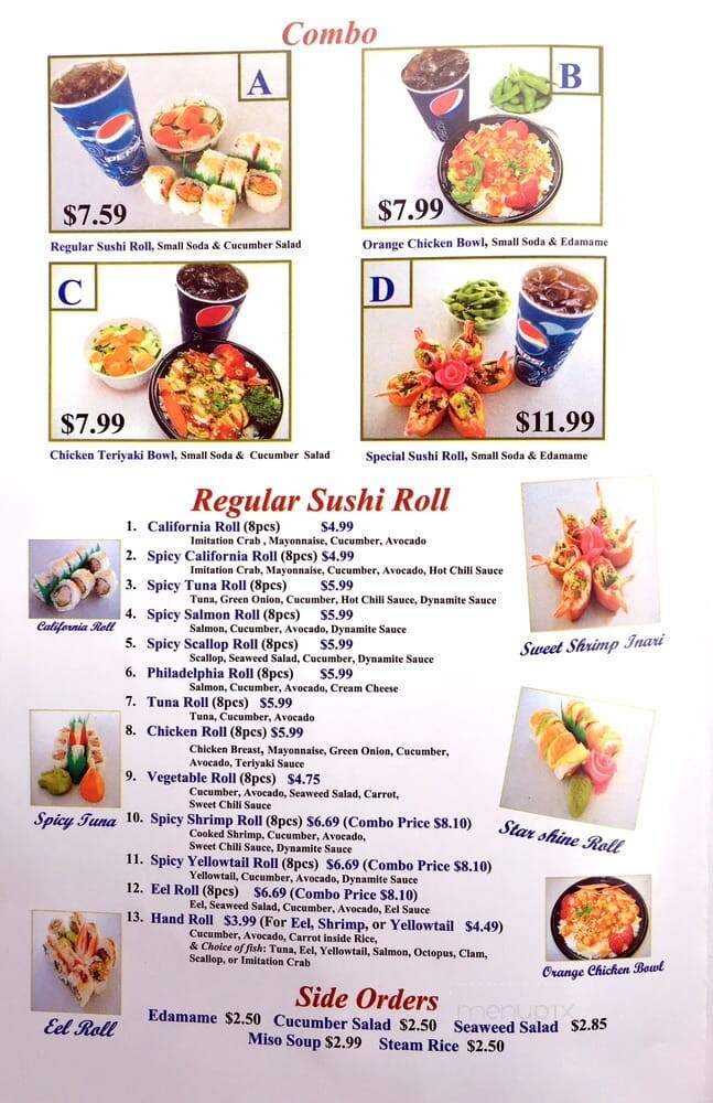 Fleurichi Express Sushi - Fresno, CA menu_pic