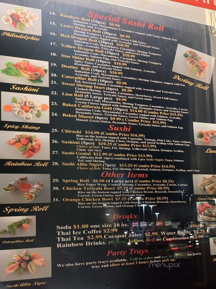Fleurichi Express Sushi - Fresno, CA menu_pic
