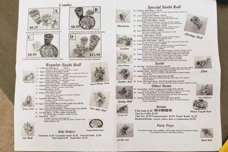 Fleurichi Express Sushi - Fresno, CA menu_pic