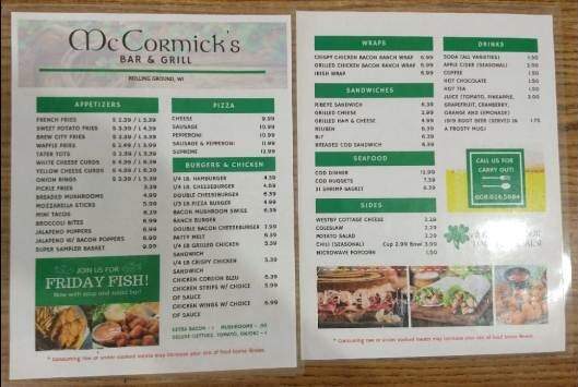 Rolling Ground Tavern - Soldiers Grove, WI menu_pic