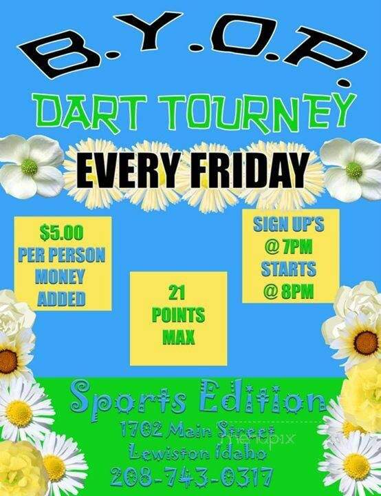 Alibi-Sports Edition-Club - Lewiston, ID menu_pic
