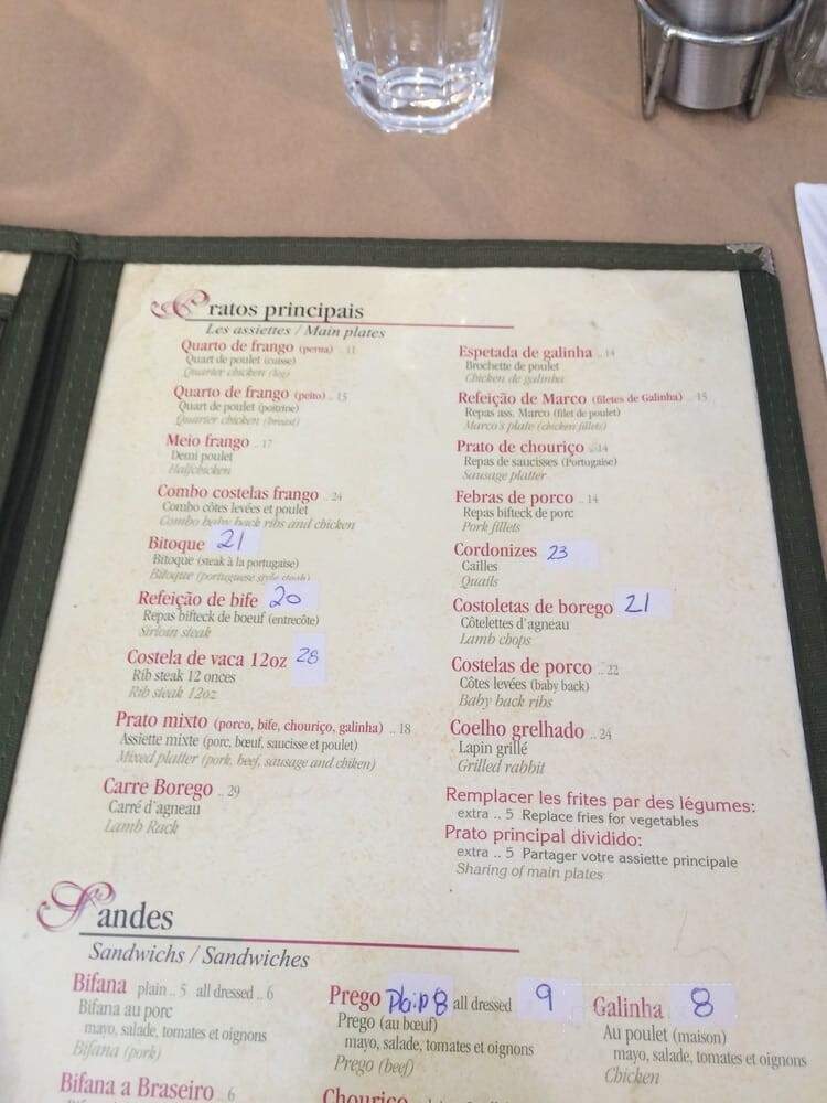 Braseiro - Montreal, QC menu_pic