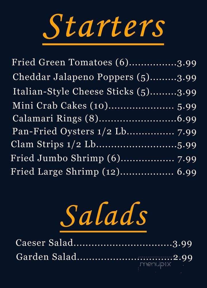 Sharks Fish & Chicken - Louisville, KY menu_pic