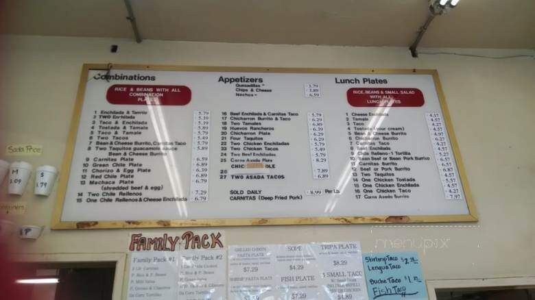 Stanton Mexicatessen - Stanton, CA menu_pic