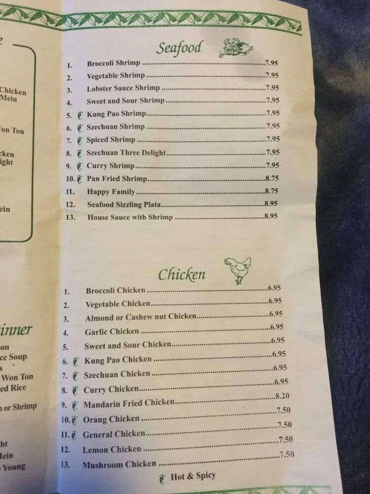 Li Yuen Chinese Restaurant - Castroville, CA menu_pic