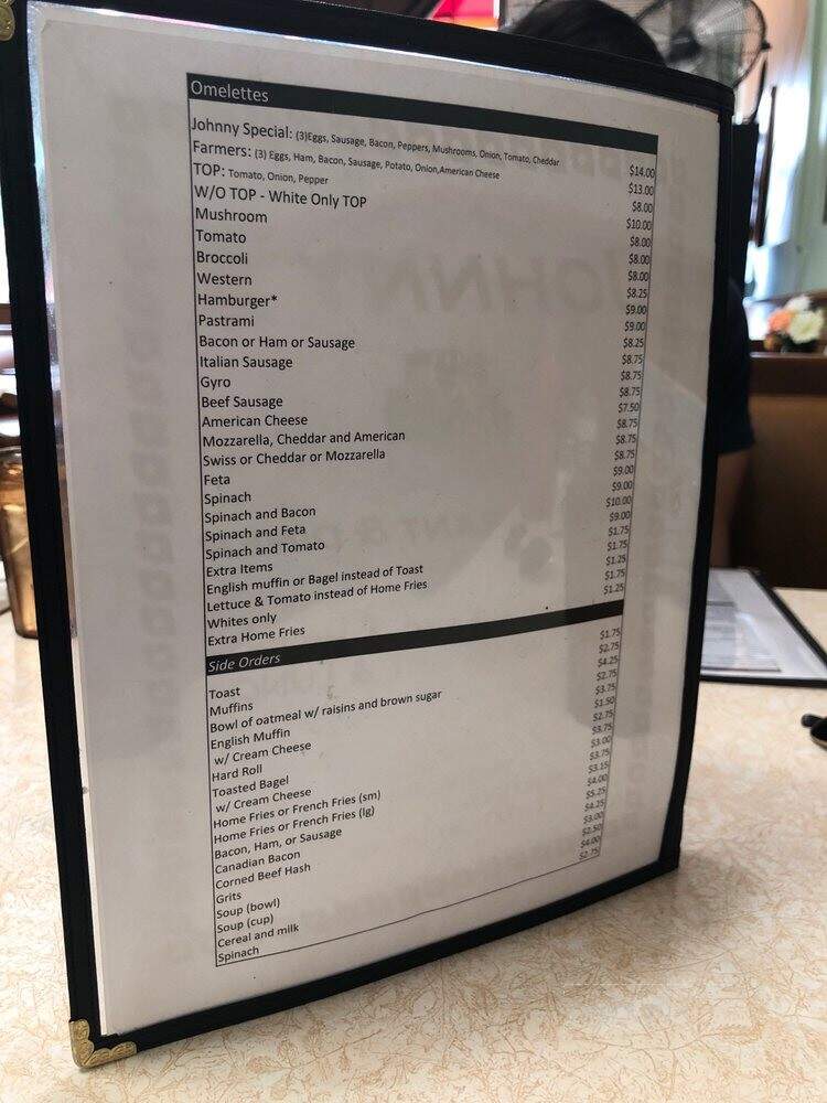 Johnny's Restaurant - Fairfield, CT menu_pic