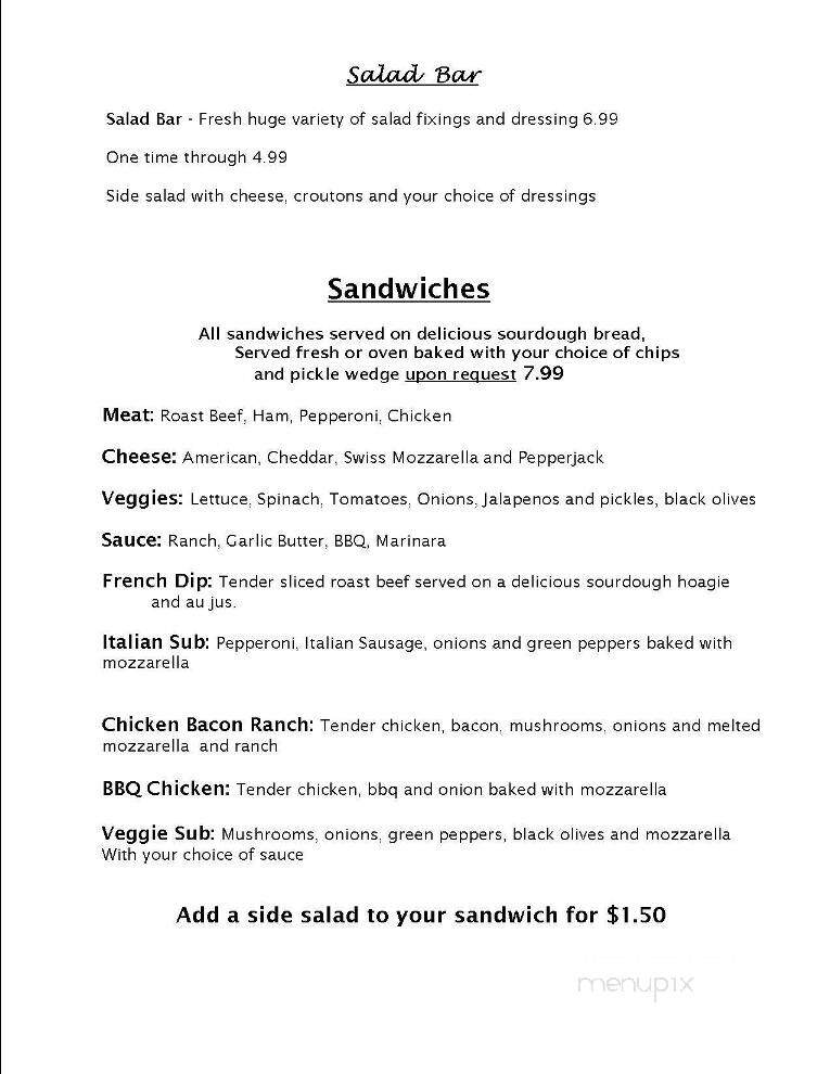 Naughty Pine Saloon - Trout Creek, MT menu_pic