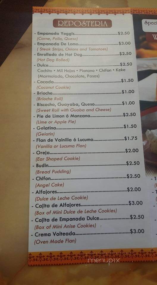 Yoggi's - Bloomfield, NJ menu_pic