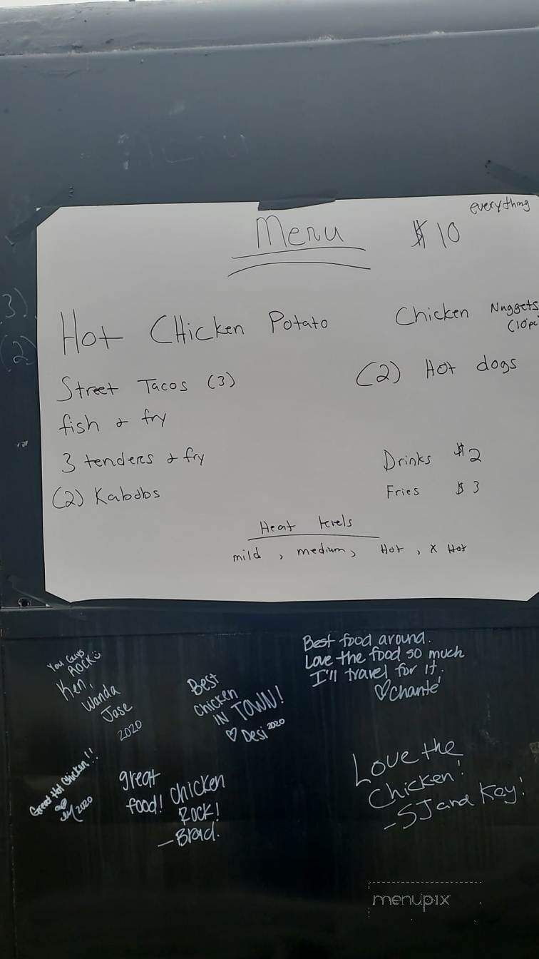 Granddaddy's Famous Hot Chicken - Nashville, TN menu_pic