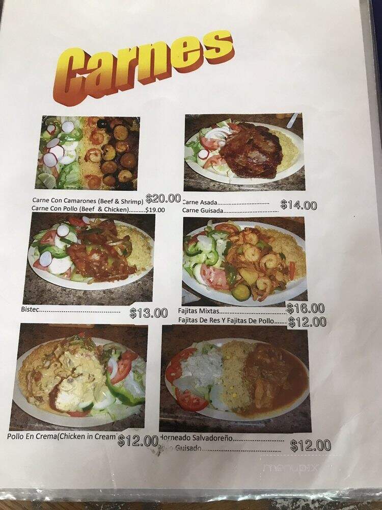 La Cascada - Nanuet, NY menu_pic