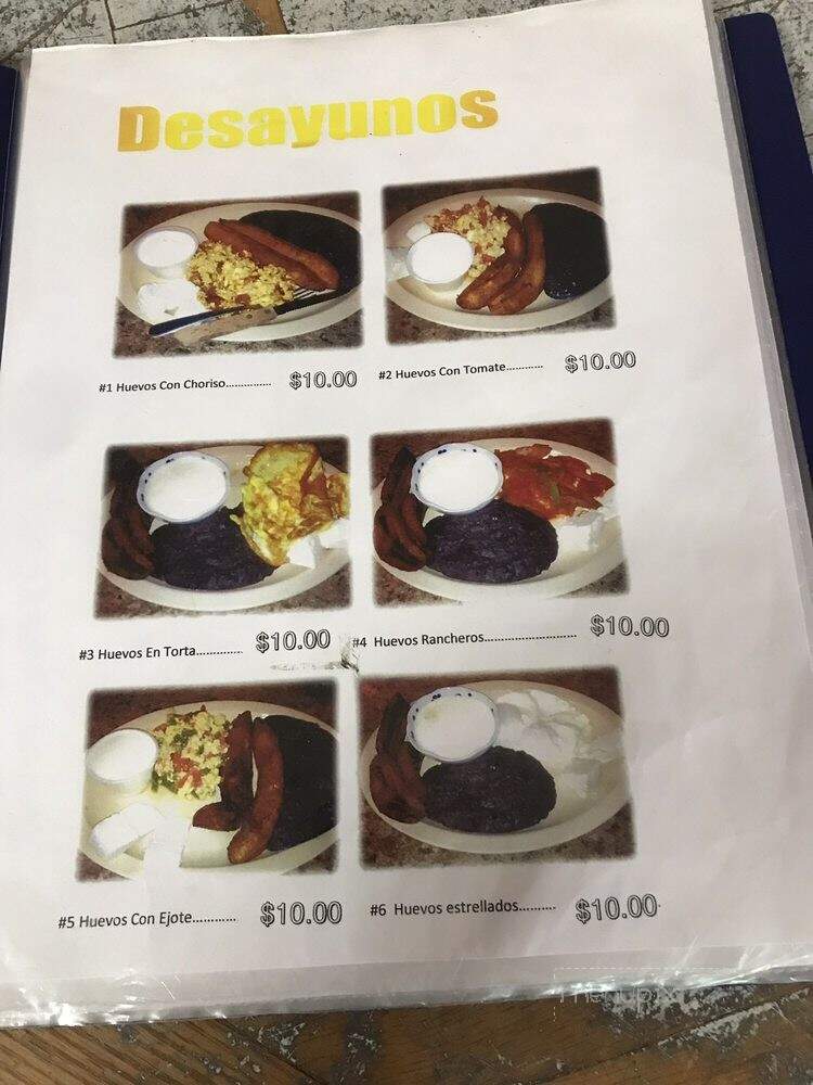 La Cascada - Nanuet, NY menu_pic