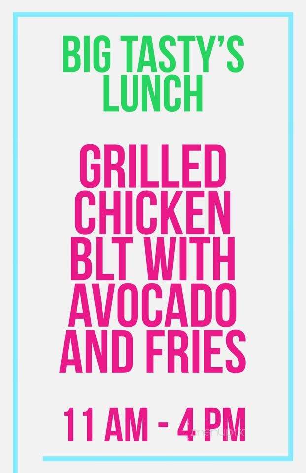 Big Tasty's - Okeechobee, FL menu_pic
