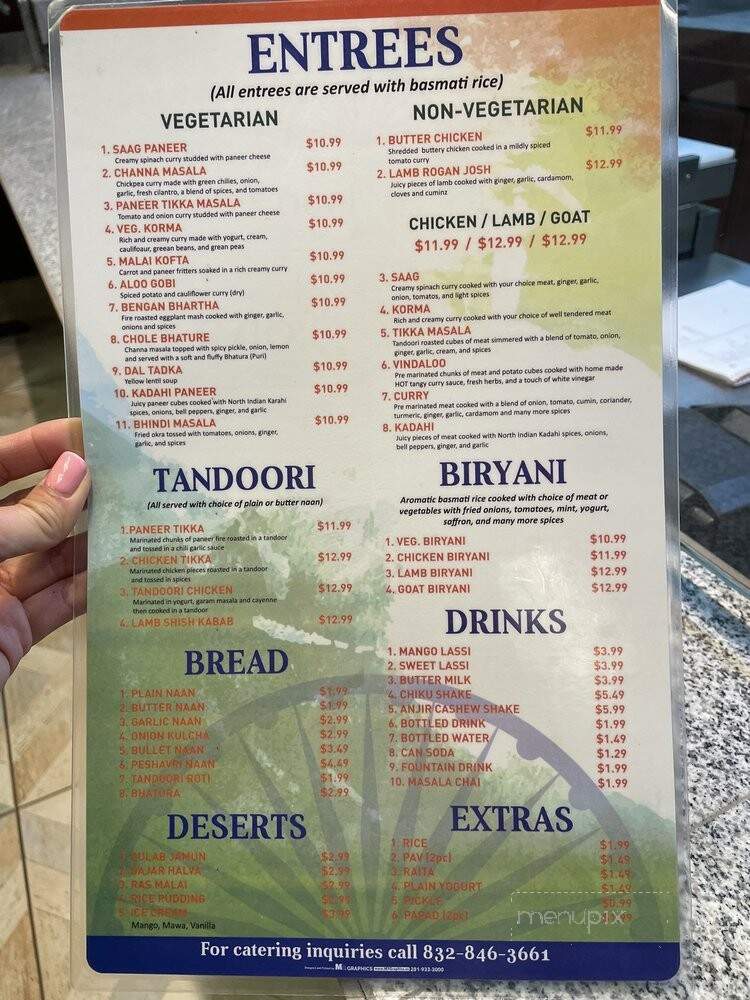 Bombay Delight - Sugar Land, TX menu_pic