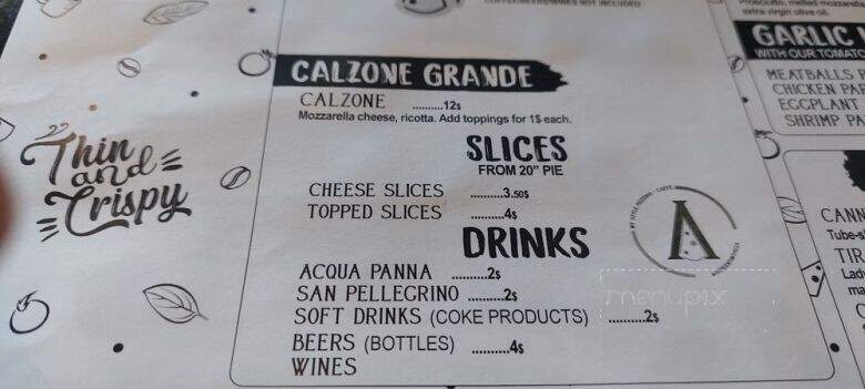 Agrigento Pizzeria Caffe - Bradenton, FL menu_pic